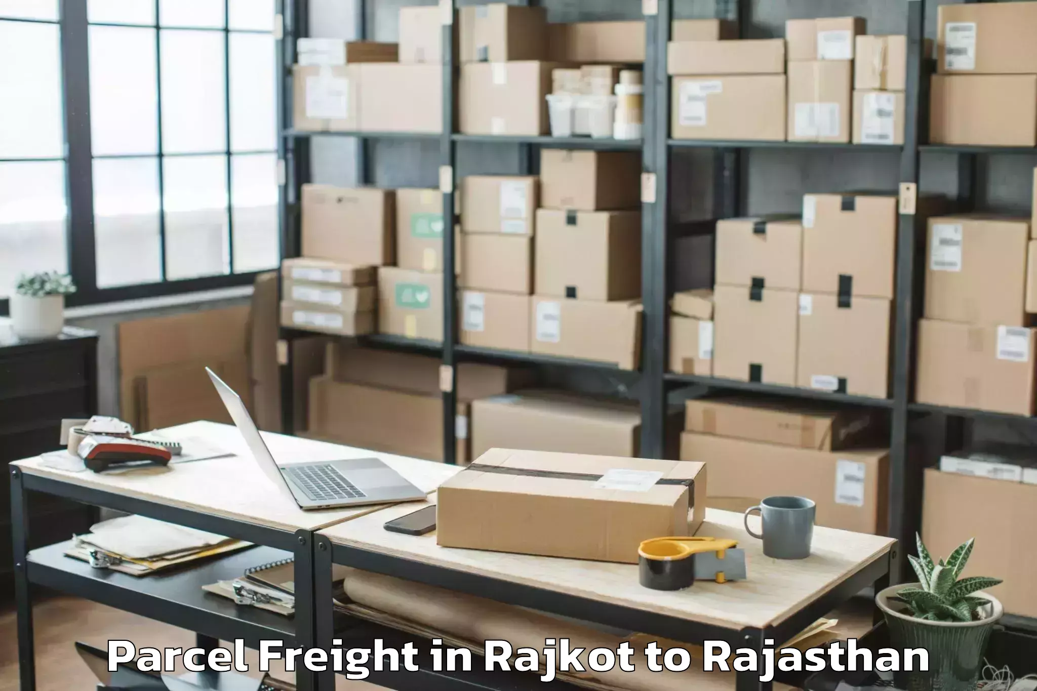 Reliable Rajkot to Rupbas Parcel Freight